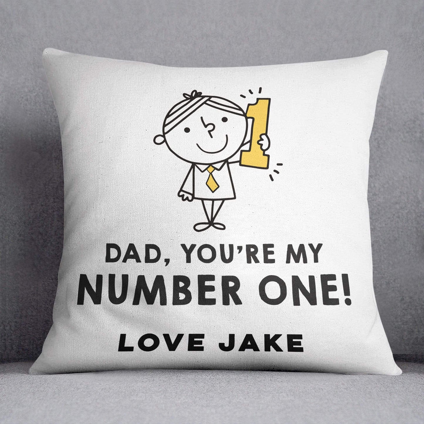 Dad You're My Number One Personalised Cushion