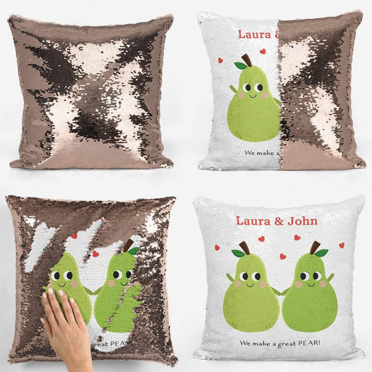 Great Pear Sequin Magic Cushion