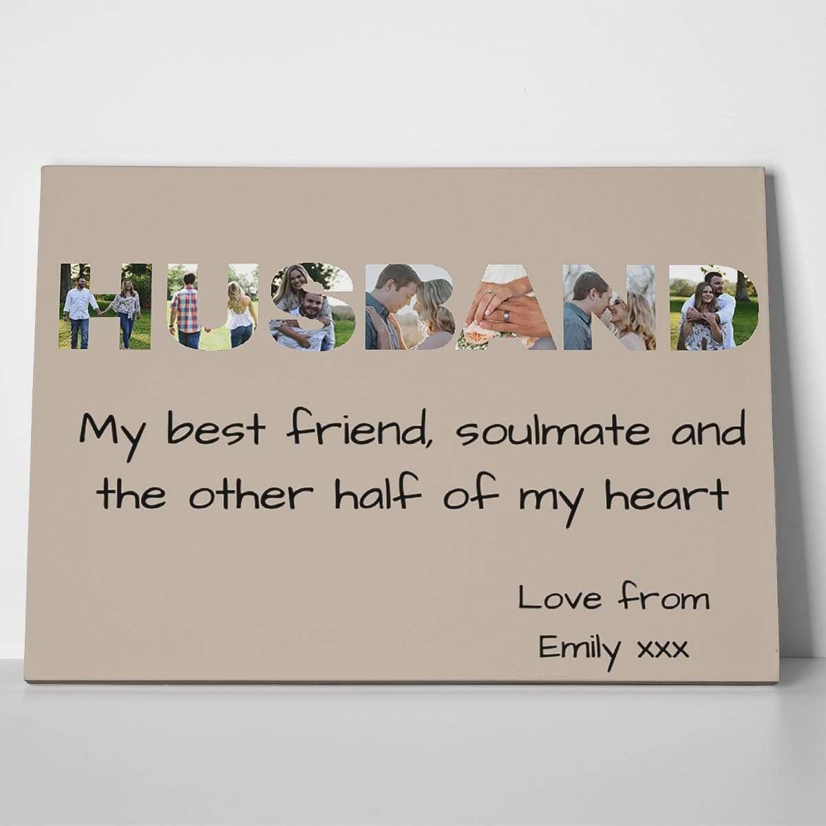 Husband Photo Canvas Print