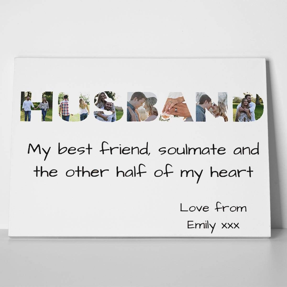 Husband Photo Canvas Print