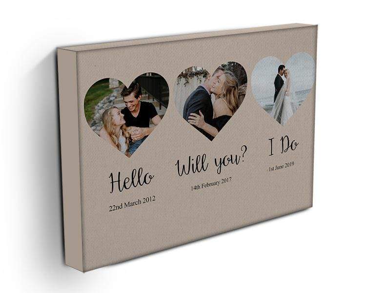 Love Story Photo Canvas Print