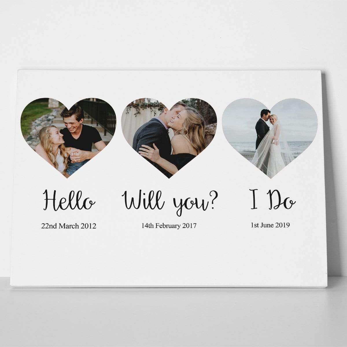Love Story Photo Canvas Print