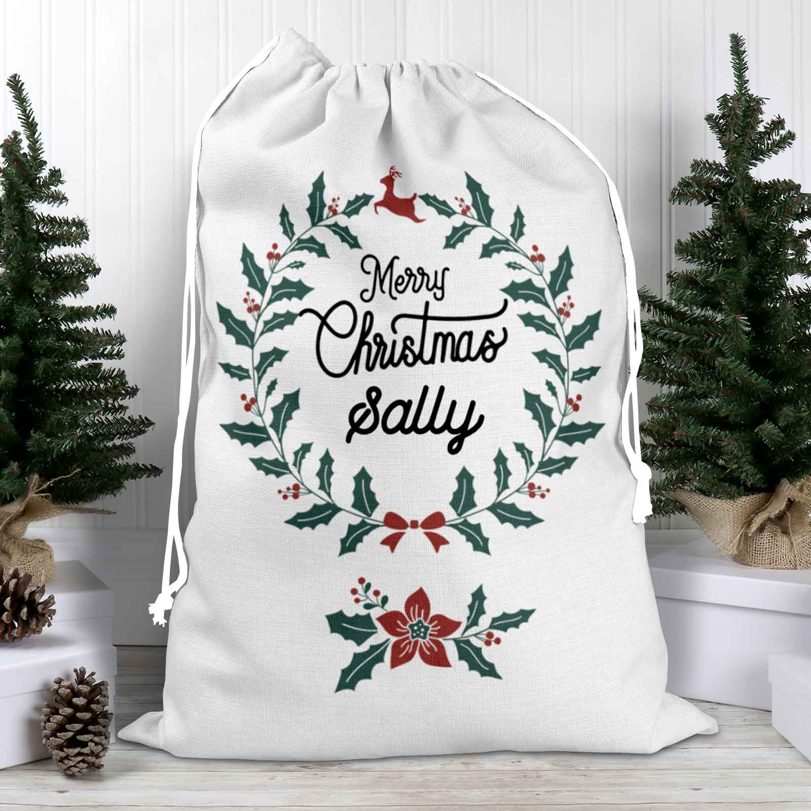 Merry Christmas Personalised Santa Sack