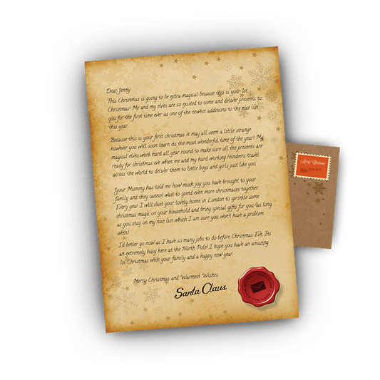 Personalised Babies 1st Christmas Letter From Santa