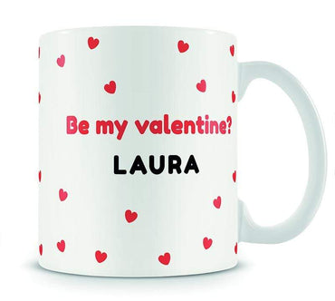 Personalised Be My Valentine Mug