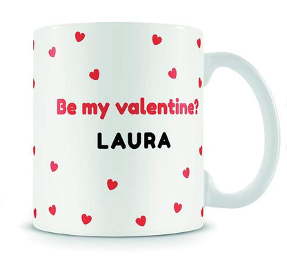 Personalised Be My Valentine Mug