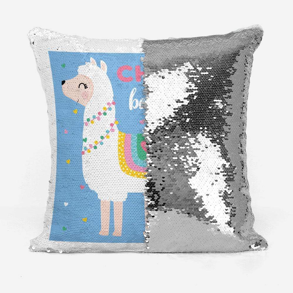 Personalised Believe in You Llama Sequin Magic Cushion