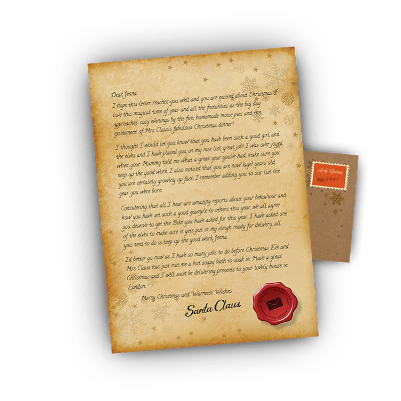 Personalised Christmas Letter From Santa