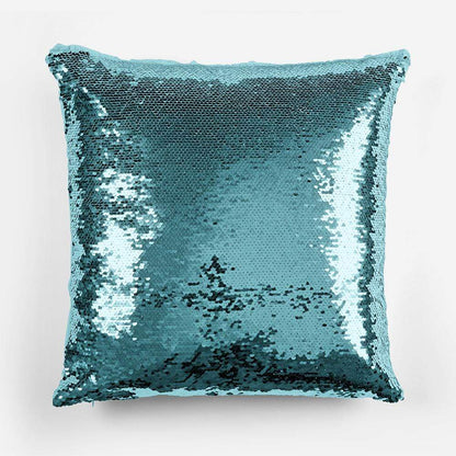 Personalised Yellow Little Monster Sequin Magic Cushion