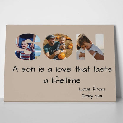 Son Photo Canvas Print
