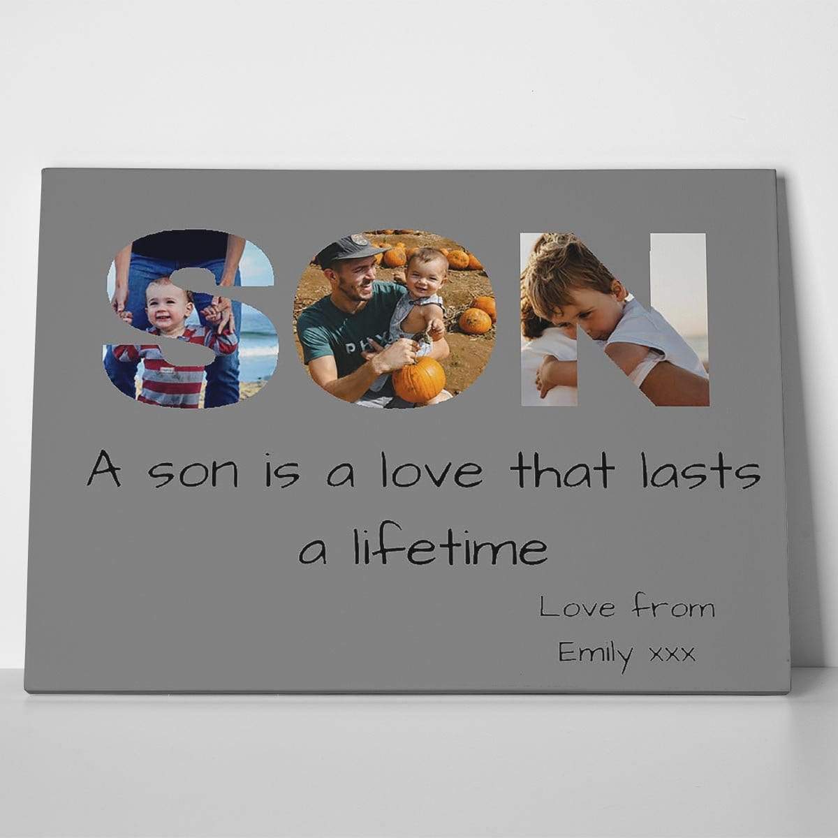 Son Photo Canvas Print