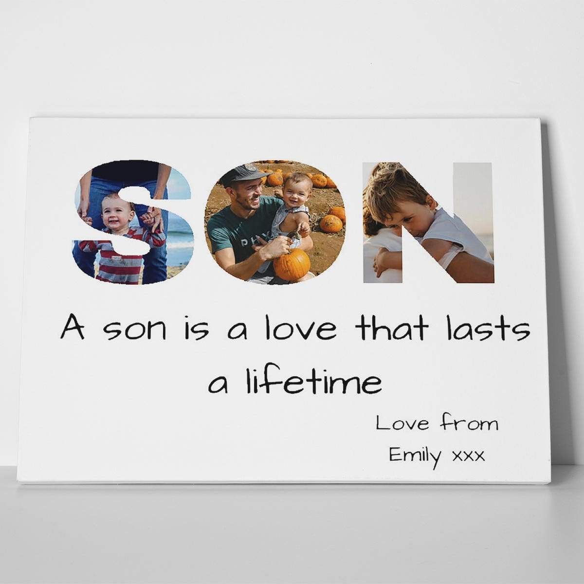 Son Photo Canvas Print