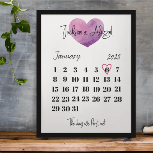 The Day We First... Framed Print